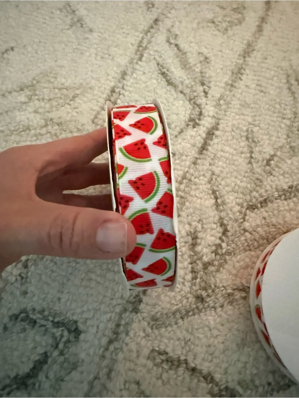 2 Rolls Watermelon Grosgrain Ribbon 7/8” x 25 Yards Each – 50 Yards Total